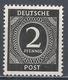 Germany 1946. Scott #531 (MH) Numeral Of Value - Neufs