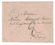 1849 - LETTRE (ENVELOPPE DE FORTUNE) LSC NON-AFFRANCHIE De BASTIA CORSE Pour BONE ALGERIE AFRIQUE TAXE TAMPON 2 - 1849-1876: Classic Period