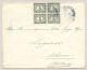 Nederlands Indië - 1923 - 5 Cent Cijfer In Blok Van 4 Op Cover Met Jaarbeursstempel Medan Naar Alkmaar / Nederland - Niederländisch-Indien