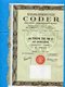 ACTION-- Illustrée -" CODER" Marseille -st Marcel-50francs 1963-  Coupons Attachés- - Industrie