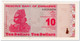 ZIMBABWE,10 DOLLARS,2009,P.94,AU-UNC - Zimbabwe