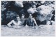 REPRINT -  Naked Trunks Mucular Guys Men In Shallow On Beach  Hommes Nus Sur La Plage, Mecs Nu Photo Reproduction - Persons