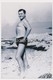 REPRINT - Handsome Naked Trunks Man On Beach Gay Int - Homme Sur La Plage,  Homme Nu - Photo Reproduction - Autres & Non Classés
