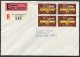 1949 Switzerland UPU First Day Cover. Blocks Of 4 Registered Kreuzlingen FDC - FDC