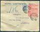 1920 Italy Hotel Continental Napoli Express Espresso Cover - Hotel Bes Princes, Roma - Marcophilia