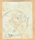 1850 TIMBRE OBLITERE CROIX ENCADREE . ATTESTATION D'EXPERTISE (RENGGLI ) C/.S.B.K. Nr:14I Type 37. MICHEL Nr:6Ia. - 1843-1852 Timbres Cantonaux Et  Fédéraux