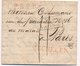 Lettre Mechelen L.P.B.2.R Taxe 11 Paris 1821 - 1815-1830 (Période Hollandaise)