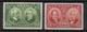 CANADA - 1927 - YVERT N° 127/128 ** TRES LEGERES ROUSSEURS - COTE = 35 EUR. - - Neufs