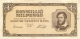 BILLET HONGRIE 1946   1 MILLIO  EGY MILLIO  MILPENGO - Hungary