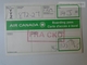 ZA101.12  Airplane -  Airline  - Air Canada -Boarding Pass Flight  872-27  France CKD - Autres & Non Classés