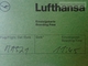 ZA101.14   Airplane - LUFTHANSA Airline  - Boarding Pass MA521 - Cartes D'embarquement