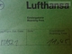 ZA101.15   Airplane - LUFTHANSA Airline  - Boarding Pass MA521 - Bordkarten