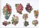 TRES BEL ENSEMBLE DE PLUS DE 50 DECOUPIS FLEURS DONT UN GRAND 23X17 / A VOIR - Flowers