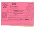 2 OBLITERATIONS DIFFERENTES DE AURILLAC CANTAL SUR AVIS ENVOI RECOMMANDE 1975 - 1961-....