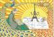 Dessin Signé Hamm, Les Phenix (oiseaux, Mythe, Plumes, Paon) - Tour Eiffel Paris, Carte Postale Timbrée, 100 Amis CPC - Hamm