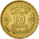 Monnaie, Maroc, Mohammed V, 10 Francs, AH 1371/1952, Paris, TB+ - Maroc