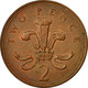 Monnaie, Grande-Bretagne, Elizabeth II, 2 Pence, 1997, TB+, Copper Plated Steel - 2 Pence & 2 New Pence