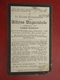 Alfons Degrendele - Godderis Geboren Te Rousselaere 1859  En Overleden  1904  (2scans) - Religión & Esoterismo