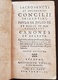 ACROSANCTI Et OECUMENICI Concilii Tridentini PAVLO III. Ivlio III. Edition De 1625 - Before 18th Century