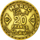 Monnaie, Maroc, Mohammed V, 20 Francs, AH 1371/1952, Paris, TB+ - Maroc