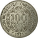 Monnaie, West African States, 100 Francs, 1971, Paris, TTB, Nickel, KM:4 - Ivory Coast