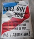 Affiche VOTEZ OUI REFERENDUM 1958 - Affiches