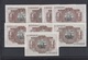 EDIFIL 465a.  1 PTA 22 DE JULIO DE 1953.   LOTE DE 8 BILLETES. - 1-2 Pesetas