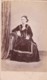ANTIQUE CDV PHOTO. SEATED LADY. LONG DRESS/ MILNATHORT STUDIO - Old (before 1900)