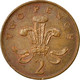 Monnaie, Grande-Bretagne, Elizabeth II, 2 Pence, 1988, TB+, Bronze, KM:936 - 2 Pence & 2 New Pence