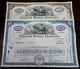 Delcampe - 100 DIFFERENT ANTIQUE U.S. STOCK CERTIFICATES (1940's-1980's) In EXCELLENT CONDITION - Verzamelingen