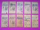 10 Anciens TICKETS BILLETS  " SNCF "  2° Classe - PARIS Gare De Lyon / Vermenton - TBE 1958 à 67 - Non Classificati