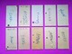 10 Anciens TICKETS BILLETS  " SNCF "  2° Classe - PARIS Gare De Lyon / Vermenton - TBE 1958 à 67 - Non Classificati