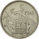 Monnaie, Espagne, Caudillo And Regent, 5 Pesetas, 1975, TB, Copper-nickel - 5 Pesetas