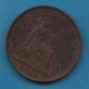 UK 1 Farthing 1861 KM# 747 VICTORIA D:G: BRITT:REG:F:D - B. 1 Farthing