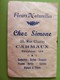 Calendrier 1956 - Chez Simone - 25 Rue Chanzy à Carmaux (Tarn) - Le Langage Des Fleurs - Petit Format : 1941-60