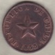 Chile. 1 Centavo 1853 . Copper. KM# 127 - Chili