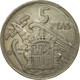 Monnaie, Espagne, Caudillo And Regent, 5 Pesetas, 1961, TTB, Copper-nickel - 5 Pesetas