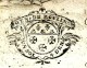 1723 - Généralité De MOULINS - Cachet  ""UN SOL - 4. DEN.""   Sur Document 4 Pages - Timbri Generalità