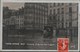 ! Cpa Paris Inonde 1910, Faubourg St. Antoine, Rue Crozatier, Kutsche, Cafe, Überschwemmung - District 11