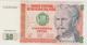 Banknote Peru 50 Intis - Nicolas De Piérola - President - Finance Minister - Coat Of Arms - 1985 - Peru