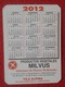 ANTIGUO CALENDARIO OLD CALENDAR DE BOLSILLO MANO 2012 PUBLICIDAD ADVERTISING PRODUCTOS VEGETALES MILVUS LEÓN SPAIN VER F - Small : 2001-...