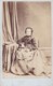 ANTIQUE CDV PHOTO.SEATED OLDER LADT. LONG FULL DRESS .  TURRIFF  STUDIO - Alte (vor 1900)