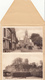 Vintage Letter Card Gravure Edition De Luxe Warwick Series A ~ 6 Sepia Views - Stamp & Postmark - Written In 1918 - Warwick