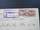 USA 1913 Registered Mail / Letter Nach Dresden Mit Gestempeltem R-Zettel. Viele Stempel - Briefe U. Dokumente