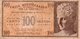 GRECIA 100 DRACME 1941 -CASSA MEDITERRANEA PER LA GRECIA-Military Issues P-M4  VG++ - Griekenland