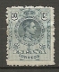 1909 - Yv. N° 251   *  50c  Bleu-vert  Alphonse XIII   Cote  12 Euro   BE    2 Scans - Ungebraucht