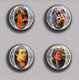 Paul Gauguin Painting Fan ART BADGE BUTTON PIN SET 4 (1inch/25mm Diameter) 35 DIFF - Sonstige & Ohne Zuordnung