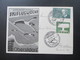 BRD Sonderkarte 1958 Internationale Skiflugwoche Oberstdorf Sonderstempel Hochallgäu. Skispringen - Briefe U. Dokumente