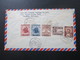 Thailand 1956 Registered Air Mail P.O. Bangkok 8 No 0725 Marken Rückseitig! Einschreiben - Tailandia