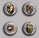 Peter Paul Rubens Painting Fan ART BADGE BUTTON PIN SET 1 (1inch/25mm Diameter) 35 DIFF - Altri & Non Classificati